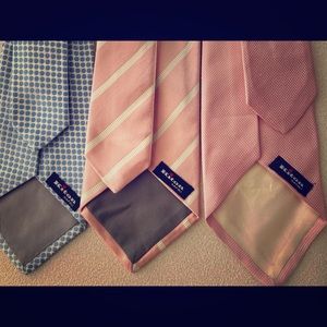 3 Kiton 100% Silk Ties